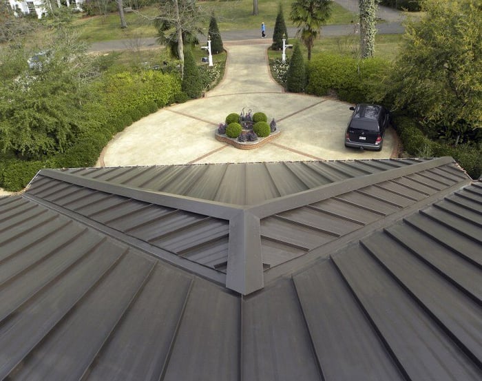Medallion-Lok Roofing Panels Installed on Home-1